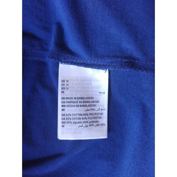 Men's Merry Christmas Long Sleeve Quilted Shirt in Navy by Club Room. NWT - Picture 4 of 8